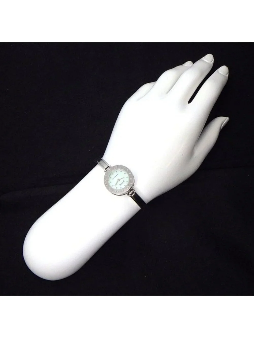 Bvlgari Watch Green Shell Dial SS Quartz Analog